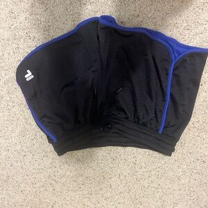 Black and Purple Athletic Shorts